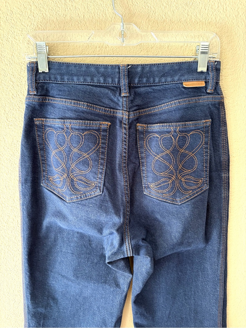 Zimmermann Kaleidoscope Cuffed Crop Jeans in Ink Wash Size 28 - Picture 5 of 11